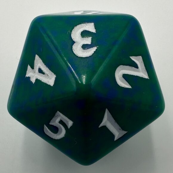 Magic The Gathering Future Sight Green D20 Spindown Die - Picture 3 of 5